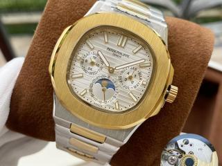 PATEK PHILIPPE アナログ時計 5711　自動巻ムーブメント パテックフィリップ ノーチラス 幅42mm [ケース]ゴールド　[ベルト]ゴールドとシルバー [文字盤]複数色を選択可
