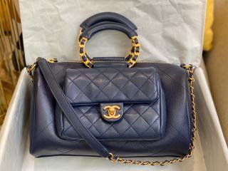 【AS1359 B01960 N5336】 20SS CHANEL シャネル バッグ コピー ラージ ボーリング バッグ レディース ショルダーバッグ 2色可選択
