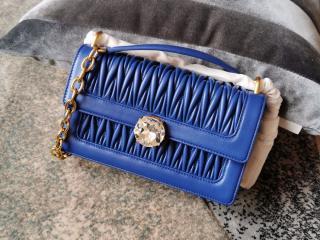 【5BD130-1】 MIUMIU N級 ミュウミュウ バッグ スーパーコピー MIU SOLITAIRE ミュウ ソリテール 「マテラッセ」 レザー バッグ レディース ショルダーバッグ 4色選択可