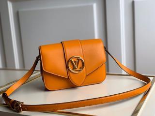 【M55946】 LOUIS VUITTON ルイヴィトン バッグ スーパーコピー LV PONT 9 LVポン9バッグ レディース ショルダーバッグ 5色可選択 オレンジ