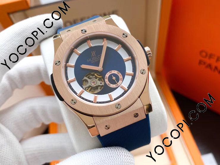 自動巻きウブロ時計 hublotメンズ用腕時計 クラシック2針デザイン 幅45