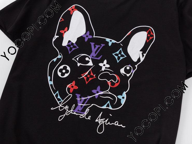 LOUIS VUITTON ブラック 半袖Tシャツ XS LOUIS VUITTON All Over Logo T-shirt XS Fall Winter