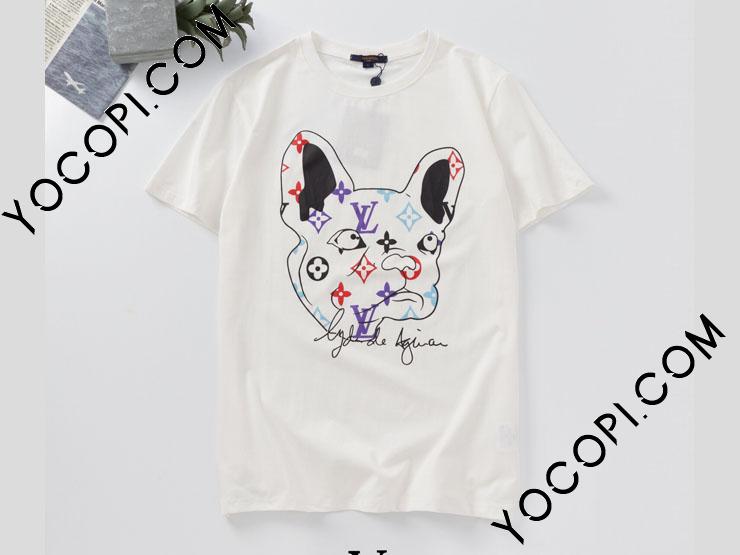 2020年ルイヴィトン新作 Tシャツ【レディース・メンズ用】LOUIS VUITTON 半袖シャツ 黒/白い色選択可_ブランド トップス