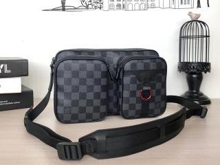 【N40280】 LOUIS VUITTON ルイヴィトン ダミエ・グラフィット バッグ スーパーコピー UTILITY メッセンジャーバッグ メンズバッグ