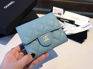 【A0240-4】 CHANEL シャネル 財布 スーパーコピー TIMELESS CLASSICS タイムレス クラッシック レディース 三つ折り財布 9色可選択