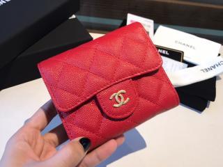 【A0240-6】 CHANEL シャネル 財布 スーパーコピー TIMELESS CLASSICS タイムレス クラッシック レディース 三つ折り財布 9色可選択