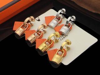 HERMES オシャレにレザー ジュエリー  O'Kelly イヤリング　ゴールド、ピンクゴールド、銀色 3色選択可