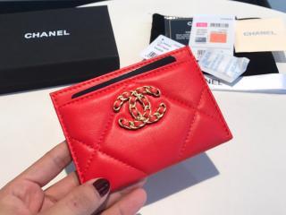 【AP1167-7】 CHANEL 19 シャネル 財布 コピー card holder カードケース ラムスキン レディース財布 7色可選択
