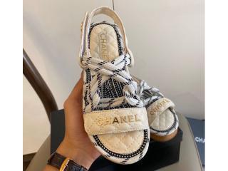 シャネルサンダル フットベッド サンダル CHANELフラットシューズ カジュアルシューズ