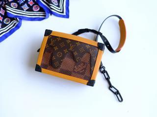 【N40381】 LOUIS VUITTON ルイヴィトン ダミエ・エベヌ バッグ コピー SOFT TRUNK ソフトトランク メンズ ショルダーバッグ
