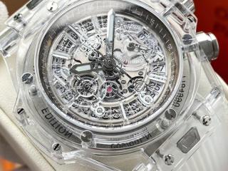 Hublot電池式時計Big Bang Unico ウブロ腕時計透明殻ケース