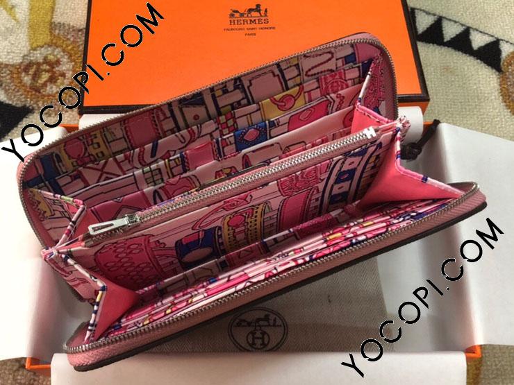 エルメス財布 HERMES長財布(シルクイン)Epson財布 ラウンドファスナー 