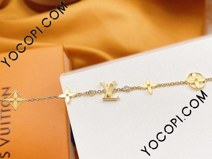 Louis Vuitton MONOGRAM Idylle blossom monogram bracelet, yellow gold and  diamonds (Q95588)