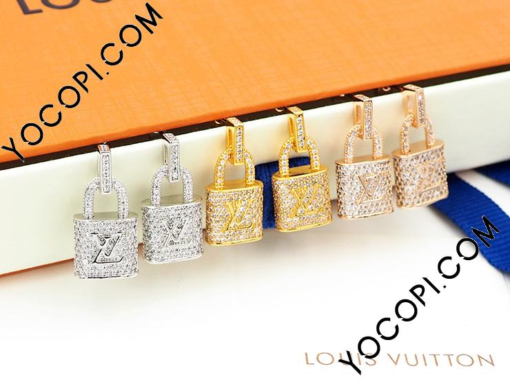 LOUIS VUITTON イヤリング ダイヤモンド LOCKIT ルイヴィトン
