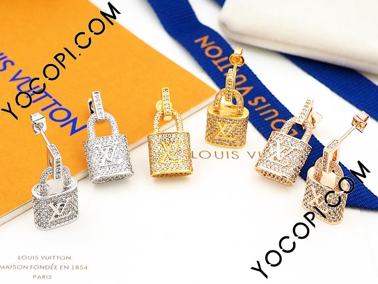 LOUIS VUITTON イヤリング ダイヤモンド LOCKIT ルイヴィトン