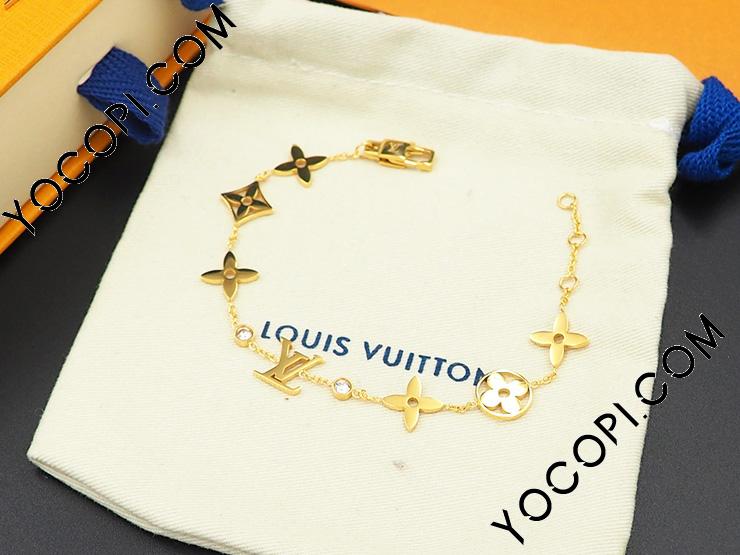 Louis Vuitton MONOGRAM Idylle blossom monogram bracelet, yellow gold and  diamonds (Q95588)