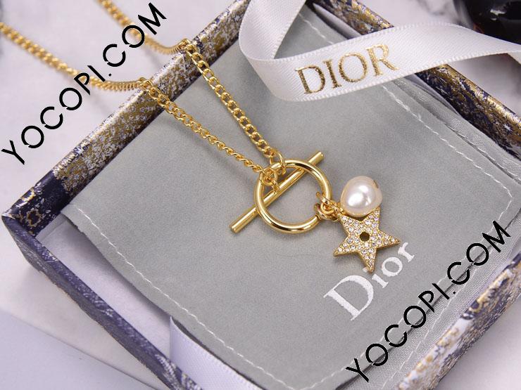 ディオール ネックレス Dior パール 星 ネックレス_アクセサリー ...