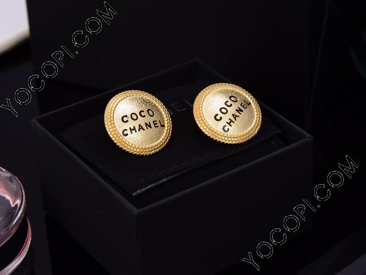 COCO CHANEL ピアス Vintage 円形 シャネル イヤリング_ COCO CHANEL ピアス Vintage 円形 シャネル イヤリング_