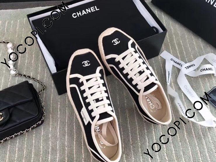 シャネル カジュアルシューズ CHANELズック CCロゴ女性靴 4色