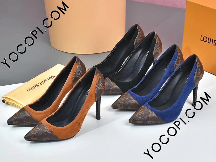 ルイヴィトン ハイヒール モノグラム 女性靴 ヒールの高さ10cm 3色選択 