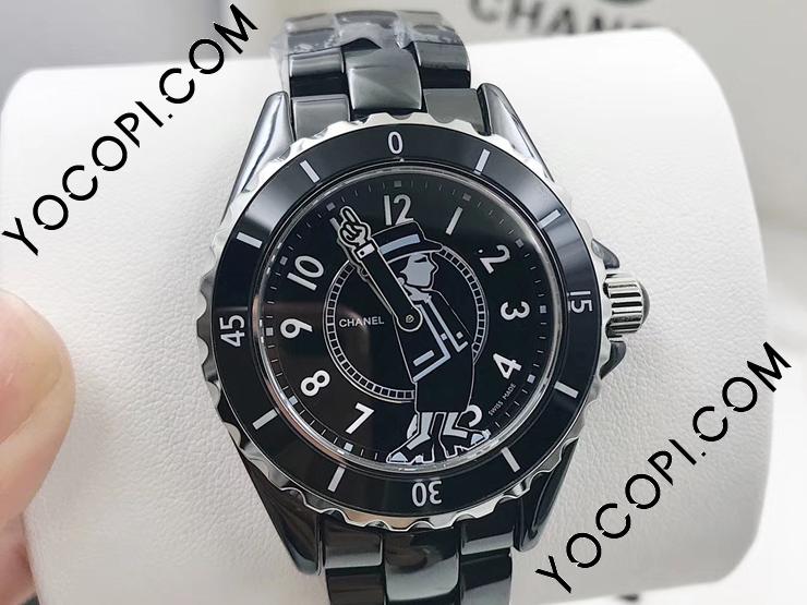 シャネル電池式時計 J12 ジェイトゥエルヴ 33mm 38mm Coco Chanel 電池式時計 0m防水 メンズ用 女性用腕時計 黒 時計 ブランドコピー優良店 シャネル電池式時計 J12 ジェイトゥエルヴ 33mm 38mm Coco Chanel 電池式時計 0m防水 メンズ用 女性用腕時計 黒 時計 ブランドコピー優良店