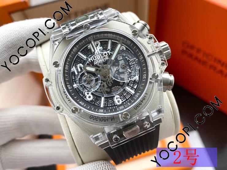Hublot電池式時計Big Bang Unico ウブロ腕時計透明殻ケース