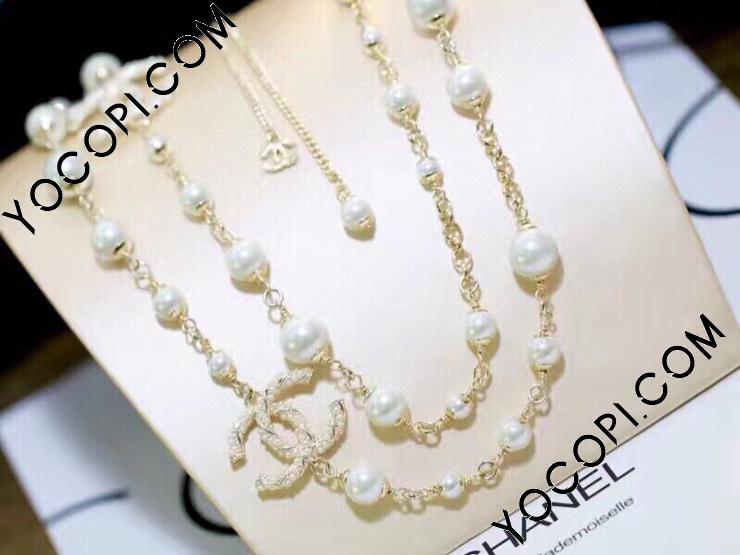 高級品市場 ネックレス CCロゴシャネル パール CHANEL チェーン スーパーコピー_ブランドコピー優良店 ネックレス_アクセサリー アクセサリー
