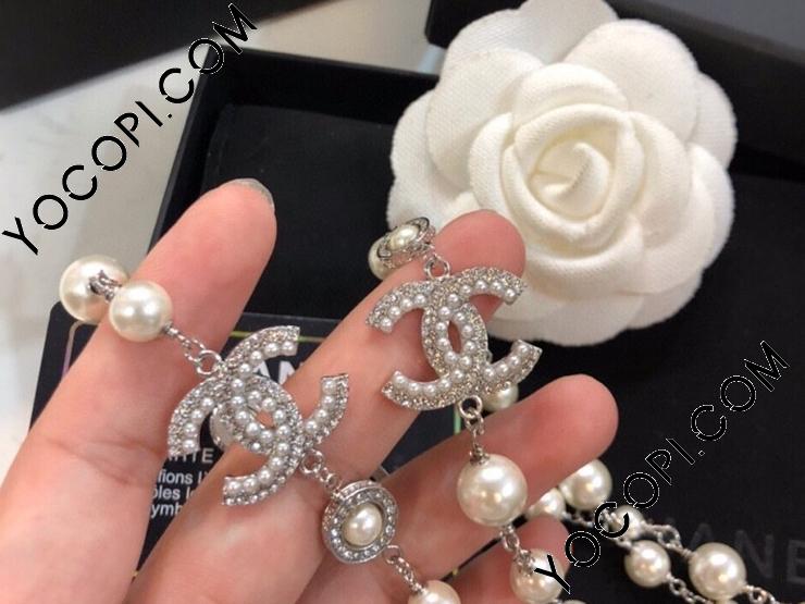 大人気 CHANEL ロングパールネックレス シャネルネックレス_