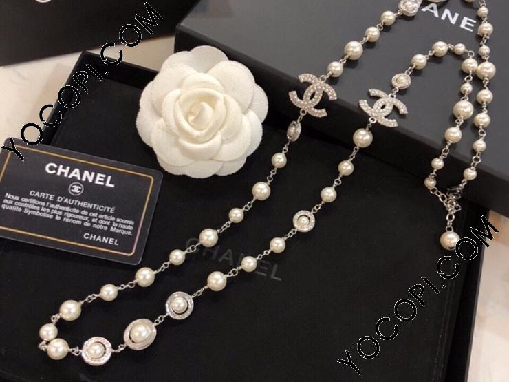 大人気 CHANEL ロングパールネックレス シャネルネックレス_アクセサリー スーパーコピー_ブランドコピー優良店