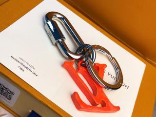 ルイ･ヴィトンバッグチャーム LOUIS VUITTON キーホルダー 橙色