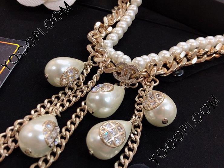 CHANEL ネックレス パール CHIC シャネル ネックレス_