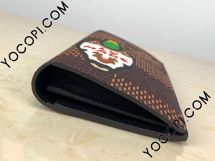 N60393】 LOUIS VUITTON ルイヴィトン ダミエ・エベヌ 長財布