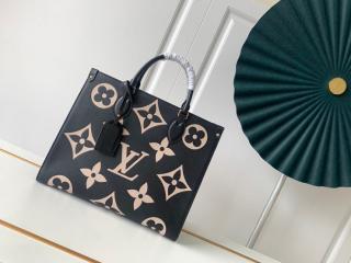 【M45495】 LOUIS VUITTON ルイヴィトン バッグ コピー 20新作 ONTHEGO オンザゴー MM レディース トートバッグ 2色可選択 ノワール