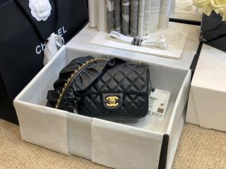 【AS2203 B04438 94305】 CHANEL シャネル バッグ コピー 20新作 ラムスキン スモール フラップ バッグ 2色可選択 ブラック