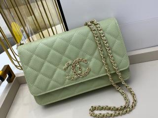 【AP1794-1】 CHANEL シャネル バッグ スーパーコピー 20新作 グレインド カーフスキン チェーンウォレット レディース ショルダーバッグ 3色可選択