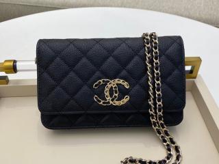 【AP1794-2】 CHANEL シャネル バッグ コピー 20新作 グレインド カーフスキン チェーンウォレット レディース ショルダーバッグ 3色可選択