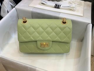 【AS0874】 CHANEL シャネル バッグ コピー 20新作 エイジド カーフスキン 2.55 スモール ハンドバッグ レディース ショルダーバッグ グリーン