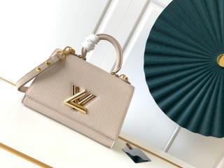 【M57214】 LOUIS VUITTON ルイヴィトン バッグ スーパーコピー 20新作 TWIST ONE HANDLE ツイスト・ワンハンドル PM レディース ショルダーバッグ 4色可選択 グレージュ