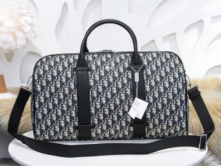 【1ESDU079YWY-3】 Dior ディオール バッグ コピー オブリーク ジャカード ダッフルバッグ メンズ ボストンバッグ