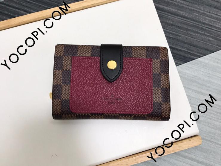 N60381】 LOUIS VUITTON ルイヴィトン ダミエ・エベヌ 財布 コピー