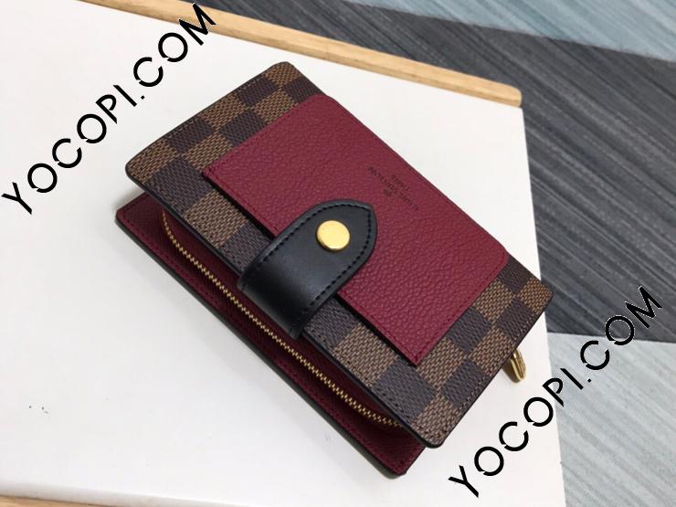 N60381】 LOUIS VUITTON ルイヴィトン ダミエ・エベヌ 財布 コピー