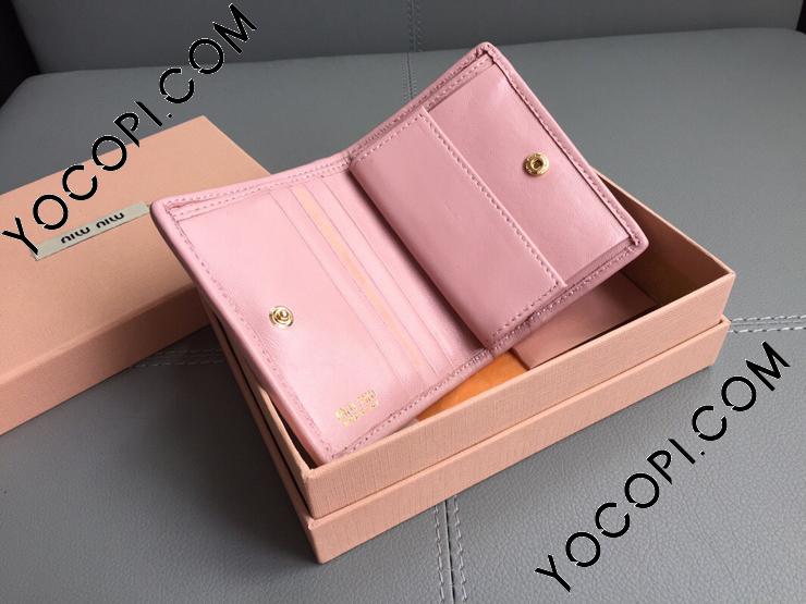 MIUMIU 財布 楽天市場】ミュウミュウ miumiu 財布 二つ折り財布 5ML225 N88