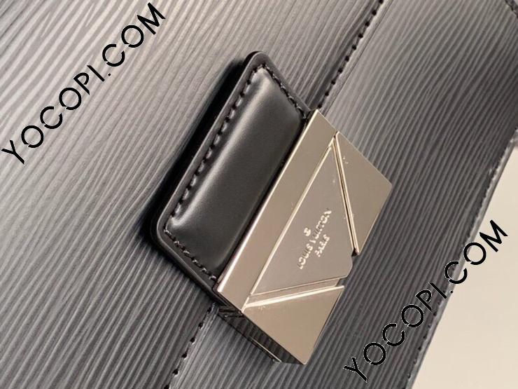 未使用 展示品 ルイ ヴィトン LOUIS VUITTON エピ ポシェット テムズ セカンド クラッチ バッグ レザー ノワール M42742 RFID VLP 90186410