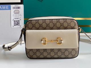 ‎【645454 92TCG 9761】 GUCCI グッチ バッグ スーパーコピー 20新作 〔グッチ ホースビット 1955〕スモール ショルダーバッグ 2色可選択 ホワイト