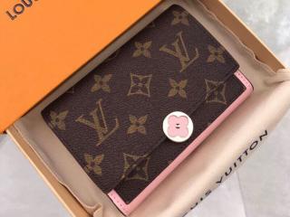 【M64588P】 LOUIS VUITTON ルイヴィトン モノグラム 財布 スーパーコピー FLORE ポルトフォイユ・フロール コンパクト  レディース 二つ折り財布 3色 フューシャ