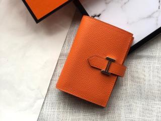 【bearn04】 Hermes エルメス ベアン 財布 スーパーコピー ヴォー・エプソン Epsom Bearn mini ミニ財布 二つ折り財布 18色可選択