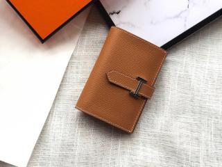 【bearn07】 Hermes エルメス ベアン 財布 コピー ヴォー・エプソン Epsom Bearn mini ミニ財布 二つ折り財布 18色可選択