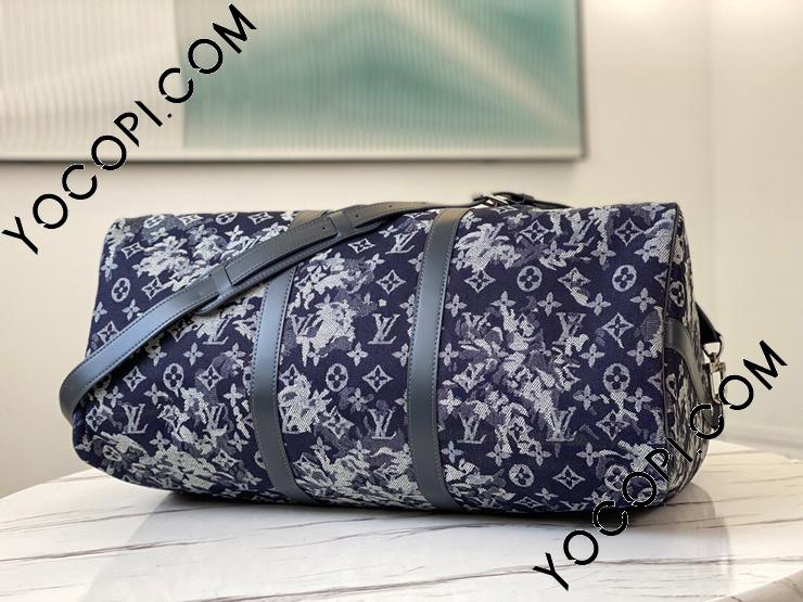 M57285 Louis Vuitton Monogram Tapestry Keepall Bandouliere 50