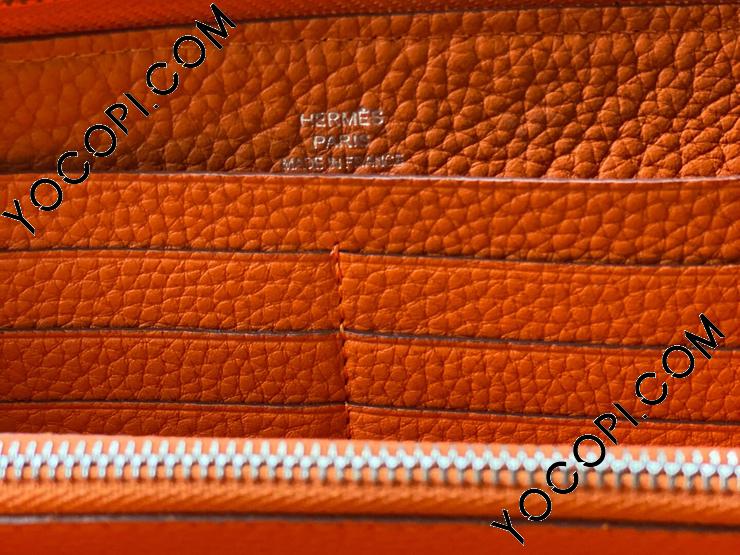 値下！エルメス　アザップ　コンバイン　オレンジ　HERMES レディース　メンズ HERMES エルメス アザップ コンパクト シルクイン Della