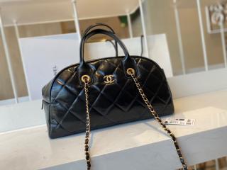 【AS2223-1】 CHANEL シャネル バッグ スーパーコピー 21新作 カーフスキン ボーリング バッグ ハンドバッグ ショルダーバッグ 3色可選択